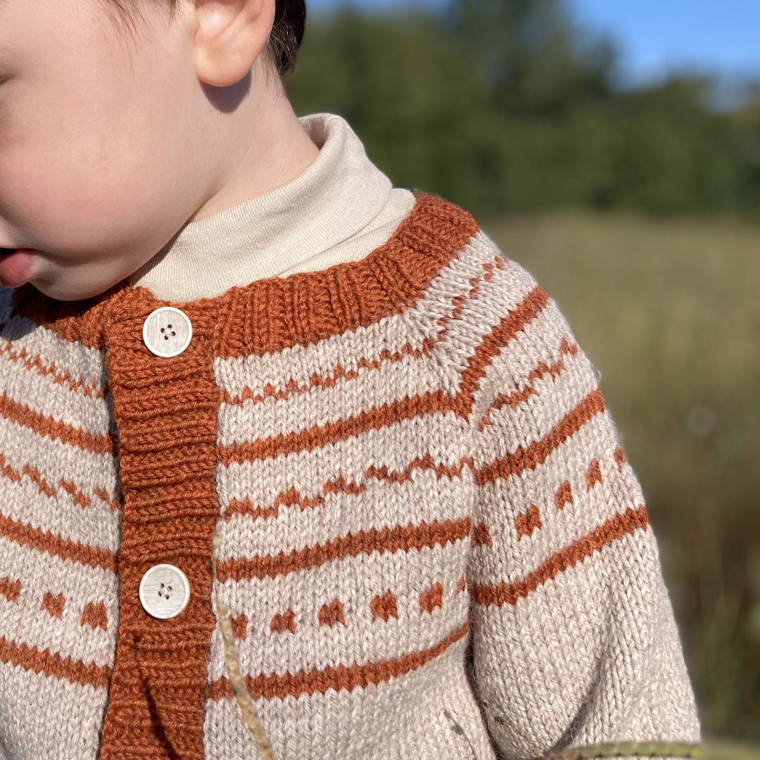 Patron tricot cardigan Pika - Modèle enfant PDF
