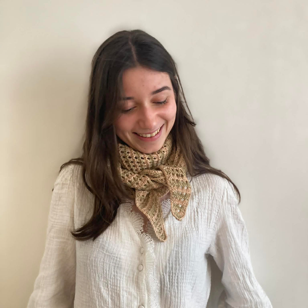 Patron tricot mini châle Botanika - Modèle femme PDF