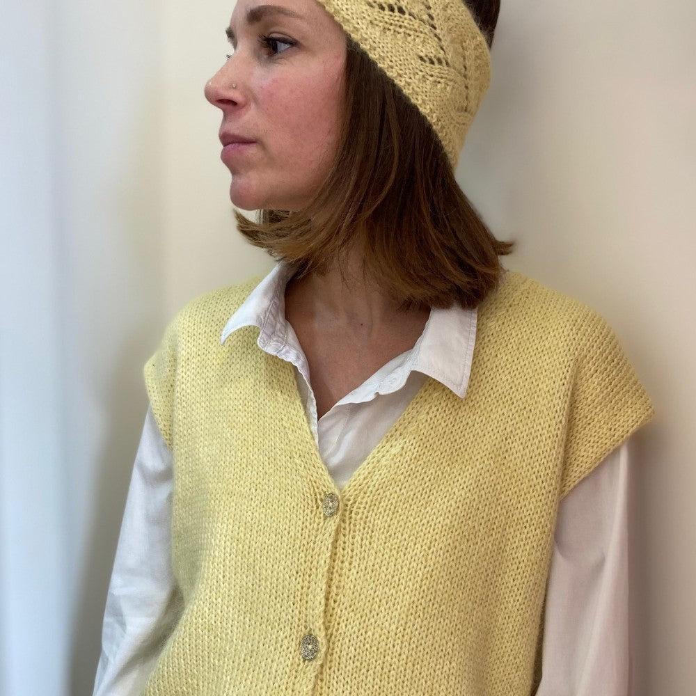 Patron tricot gilet sans manches Fontarrabie - Modèle femme PDF