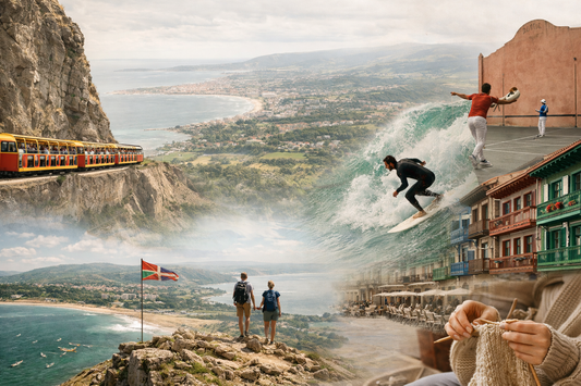 Pellage composite pour le guide des activités au Pays basque