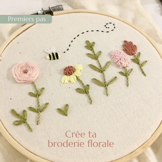 Premiers pas - Crée ta broderie florale
