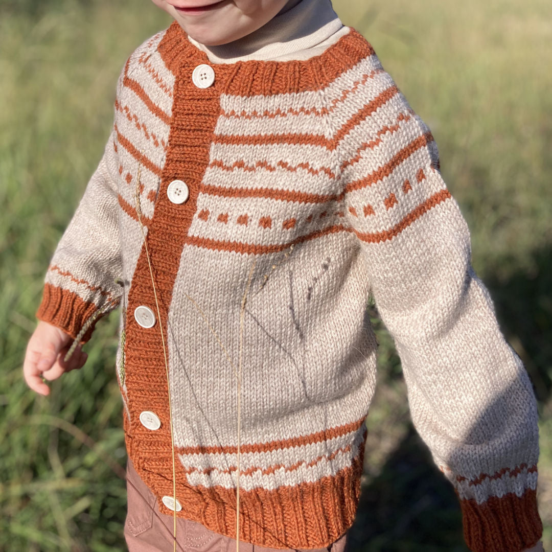 Patron tricot cardigan Pika - Modèle enfant PDF