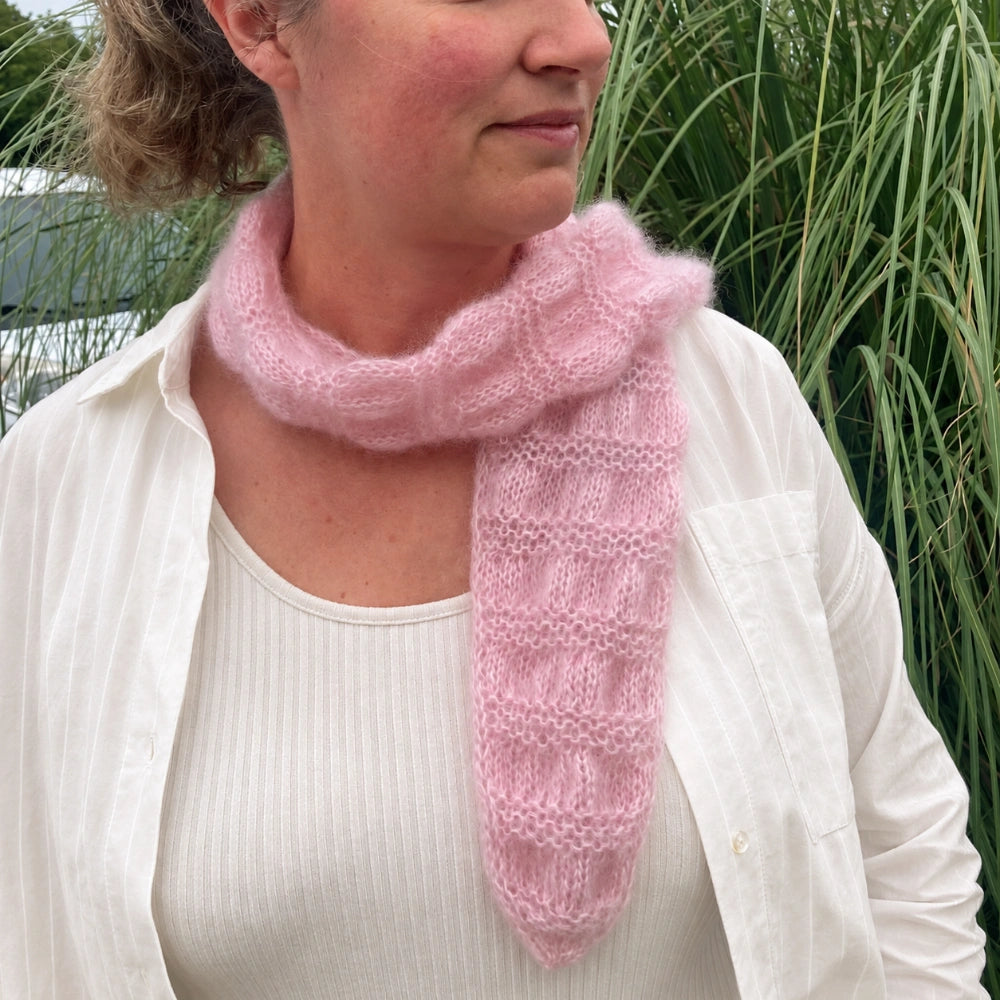 Patron tricot mini écharpe Nelly - Modèle femme PDF