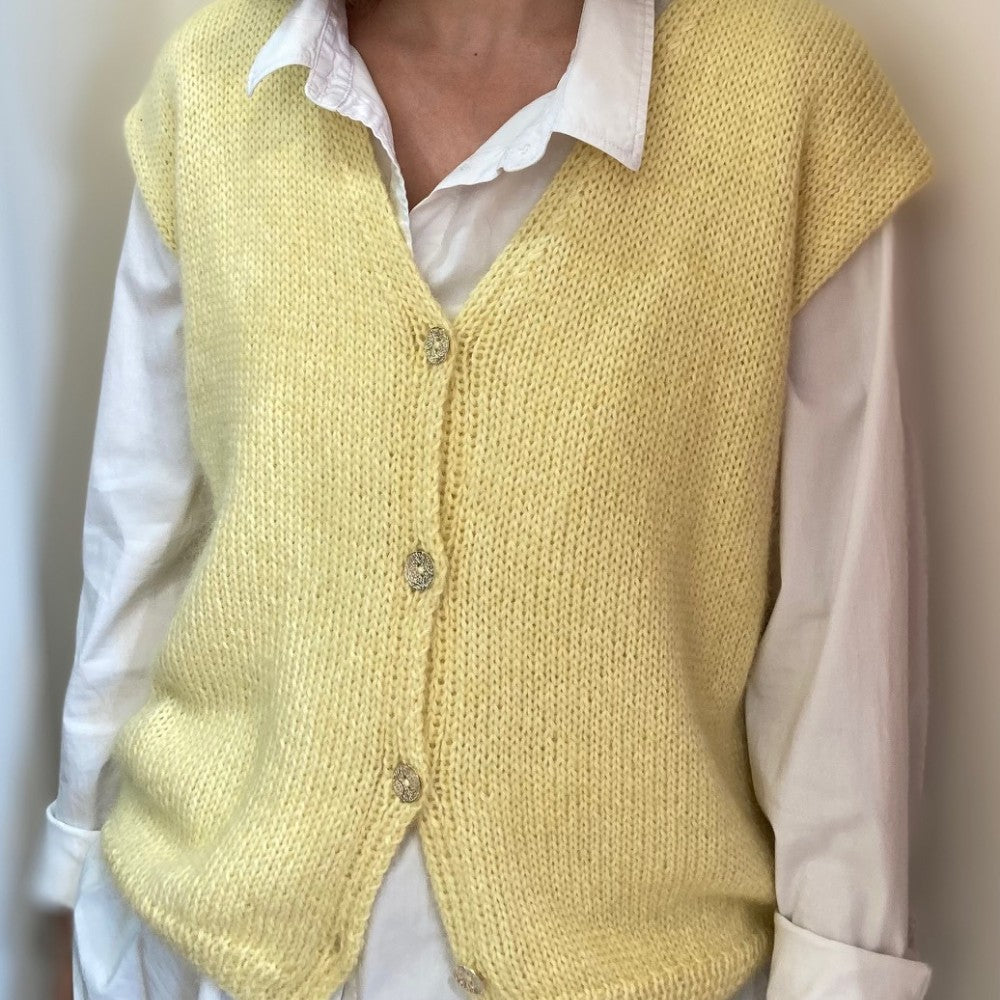 Patron tricot gilet sans manches Fontarrabie - Modèle femme PDF
