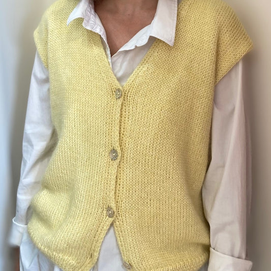 Patron tricot gilet sans manches Fontarrabie - Modèle femme PDF