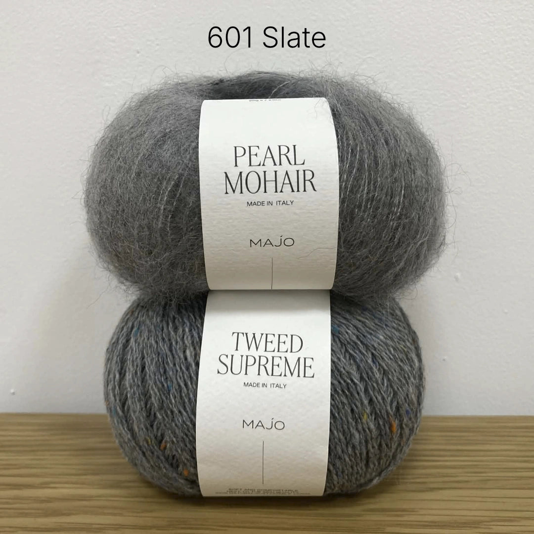 Kit tricot pull Ainara – Patron pull mohair, soie et mérinos femme – Niveau intermédiaire