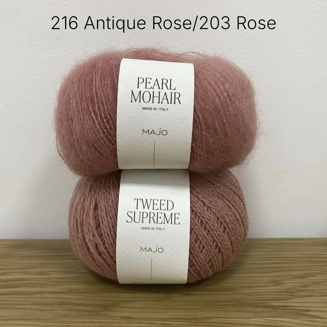 Kit tricot pull Ainara – Patron pull mohair, soie et mérinos femme – Niveau intermédiaire