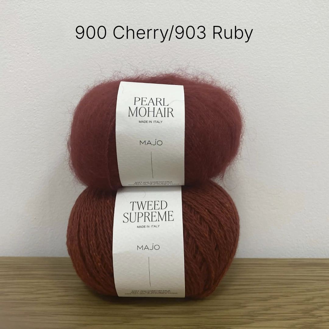 Kit tricot pull Ainara – Patron pull mohair, soie et mérinos femme – Niveau intermédiaire